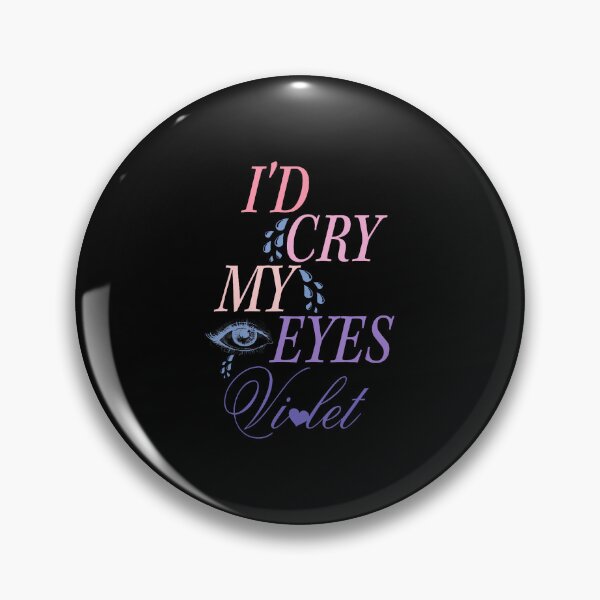 Item preview, Id Cry My Eyes Violet Emotional Floral Design designed and sold by BarbaraLillie.