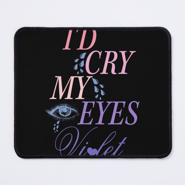 Item preview, Id Cry My Eyes Violet Emotional Floral Design designed and sold by BarbaraLillie.