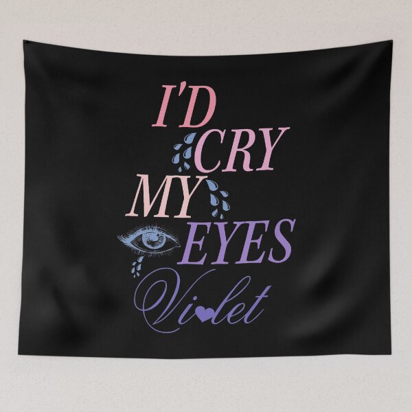 Item preview, Id Cry My Eyes Violet Emotional Floral Design designed and sold by BarbaraLillie.