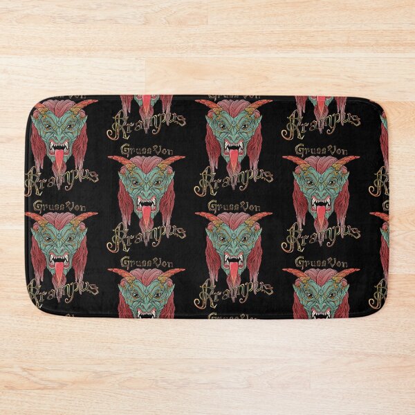 Item preview, Greetings from Krampus green colorway - original digital artwork designed and sold by NonDecafArt.