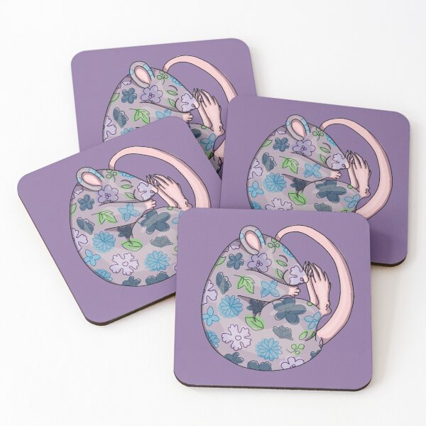 Item preview, Sleepy Flower Pattern Rat designed and sold by Cozy Little Doodles by Hosha’na.