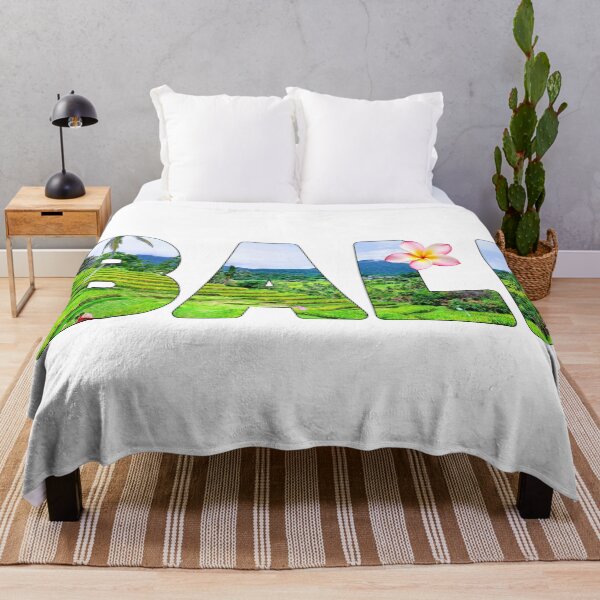 Item preview, BALI - Jatiluwih Rice Terrace with Mount Batukaru Palms designed and sold by Adam Gormley.