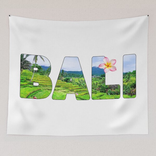 Item preview, BALI - Jatiluwih Rice Terrace with Mount Batukaru Palms designed and sold by Adam Gormley.