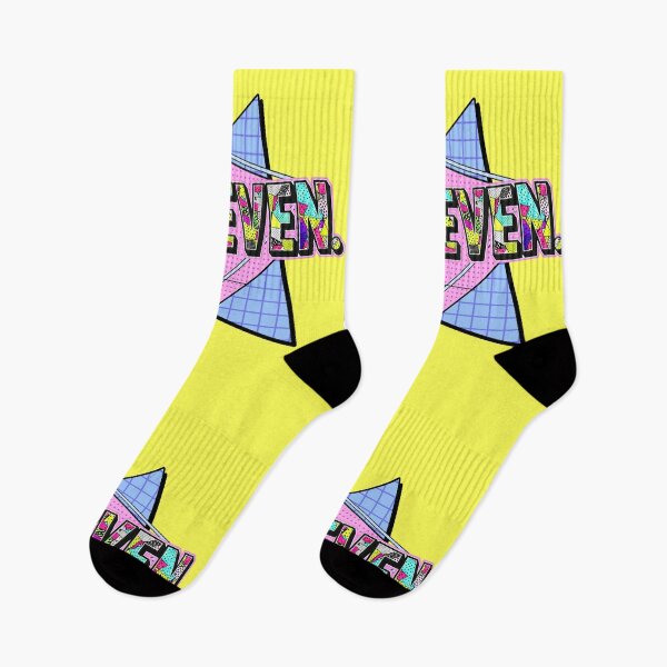 Item preview, 6 7 RETRO MEMPHIS 90'S Six Seven 3D Typography designed and sold by WHITE FLAME PRINTS.