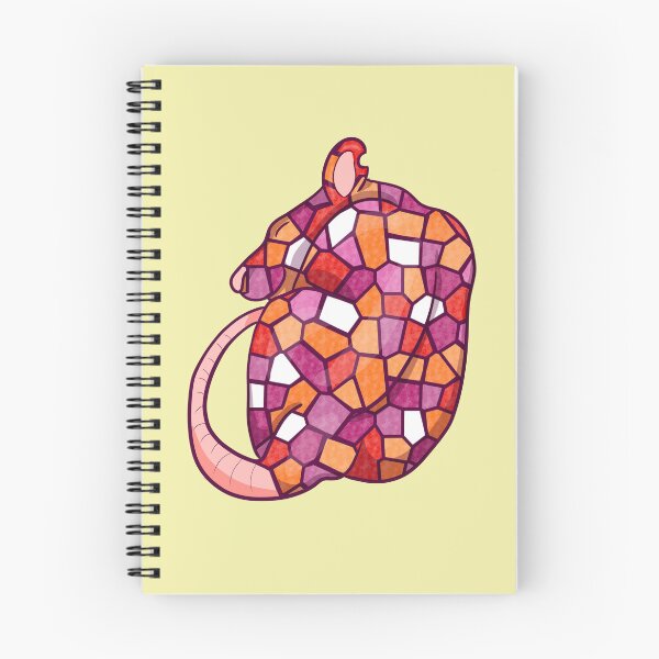 Item preview, Stained Glass Sleepy Rat designed and sold by Cozy Little Doodles by Hosha’na.