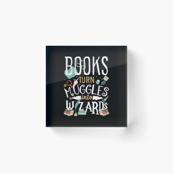 Item preview, Books Turn Muggles Into Wizards designed and sold by MargieLauren.