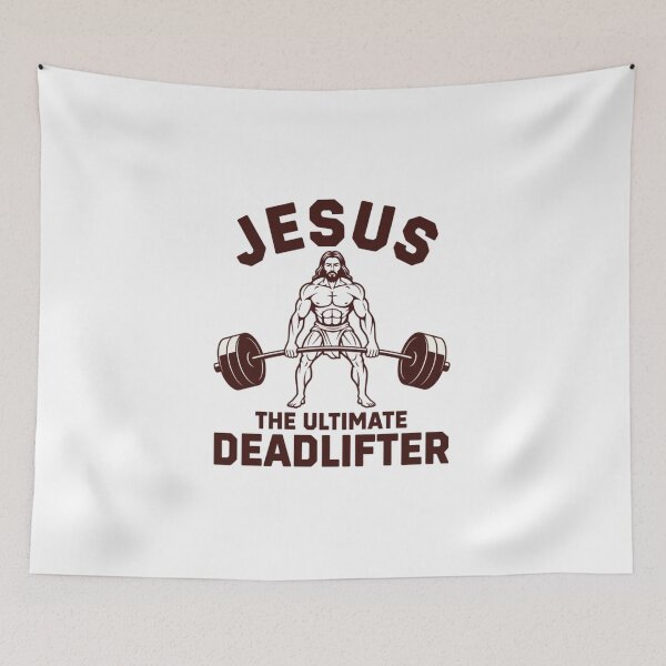 Item preview, Jesus The Ultimate Deadlifter Workout Motivation designed and sold by chattsuede.
