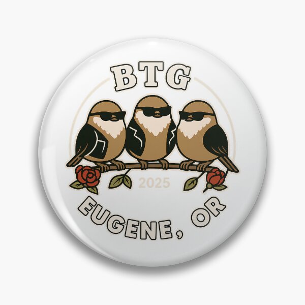 Item preview, Bush Tit Gang Retro Bird Emblem designed and sold by TeddVentures.