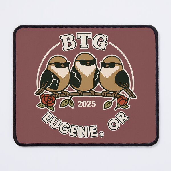 Item preview, Bush Tit Gang Retro Bird Emblem designed and sold by TeddVentures.