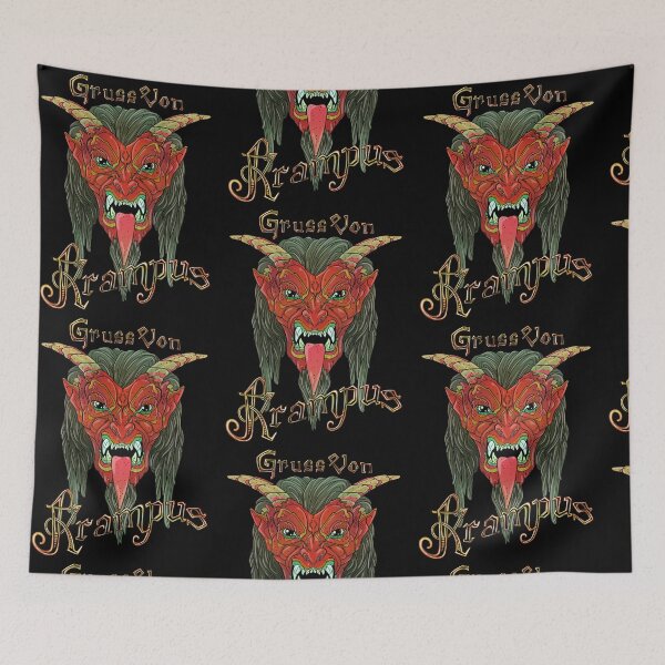 Item preview, Greetings from Krampus - original digital artwork designed and sold by NonDecafArt.