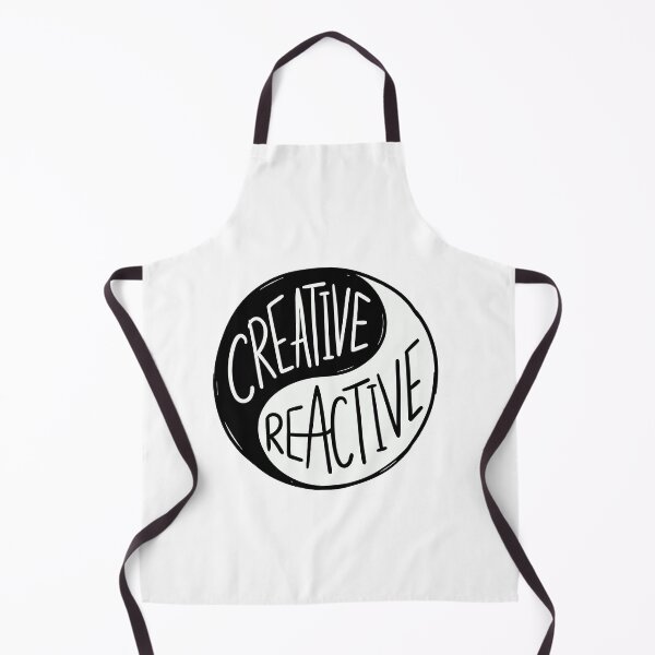 Item preview, Creative vs Reactive - Minimal Yin Yang Design designed and sold by EvanElectro.