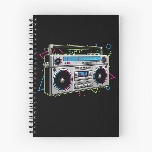 Item preview, Retro 80s Boombox with Neon Memphis Style designed and sold by MartinxMarie.