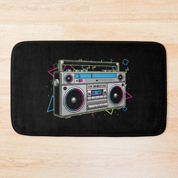 Item preview, Retro 80s Boombox with Neon Memphis Style designed and sold by MartinxMarie.