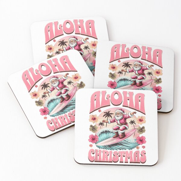 Item preview, Aloha Christmas: Surfing Santa Claus on a Tropical Holiday Wave designed and sold by DienesAngele.