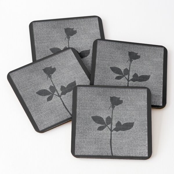 Item preview, Depeche Mode Minimal Rose – Typography Art Inspired Design designed and sold by markelhovardt.