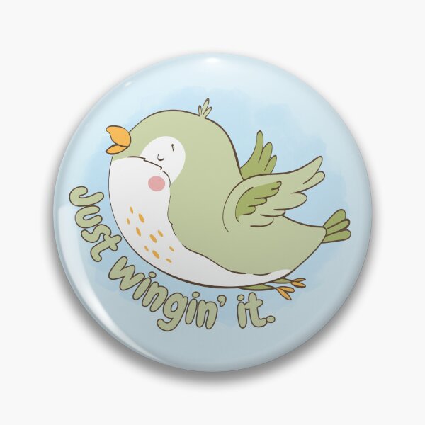 Item preview, Just Wingin’ It Cute Bird Design designed and sold by Kierra & Co..