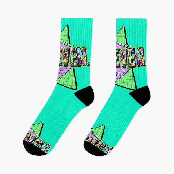 Item preview, 6 7 RETRO MEMPHIS 90'S Six Seven 3D Typography designed and sold by WHITE FLAME PRINTS.