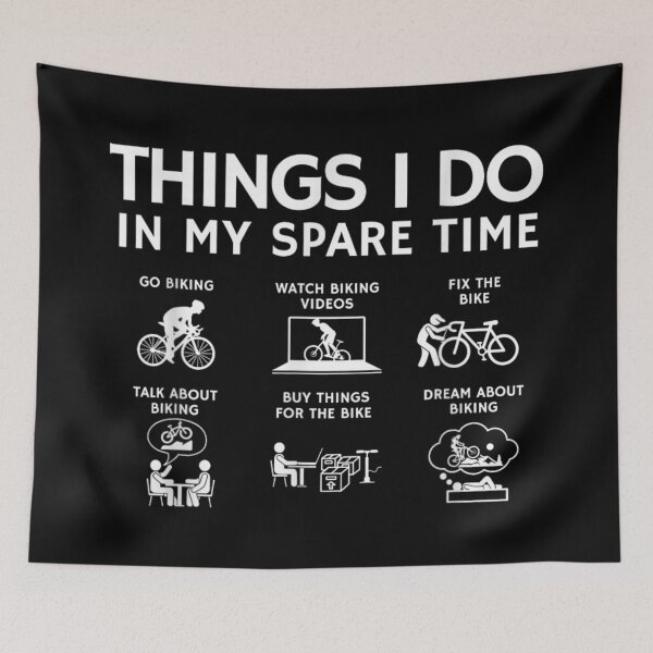 Item preview, My Spare Time is Completely Dedicated to the Joy of Biking designed and sold by DienesAngele.