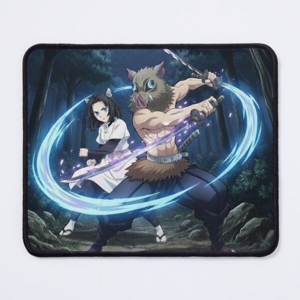 Item preview, Aoi Kanzaki con Inosuke Hashibira, Demon Slayer, Kimetsu No Yaiba designed and sold by Innova_Creations.