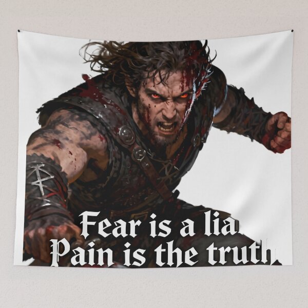 Item preview, Logen Ninefingers Fear is a Liar Pain is the Truth designed and sold by InkloreCulture.