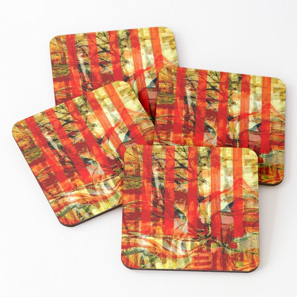 Item preview, Red Stripe Abstract designed and sold by ViaARTfactory.