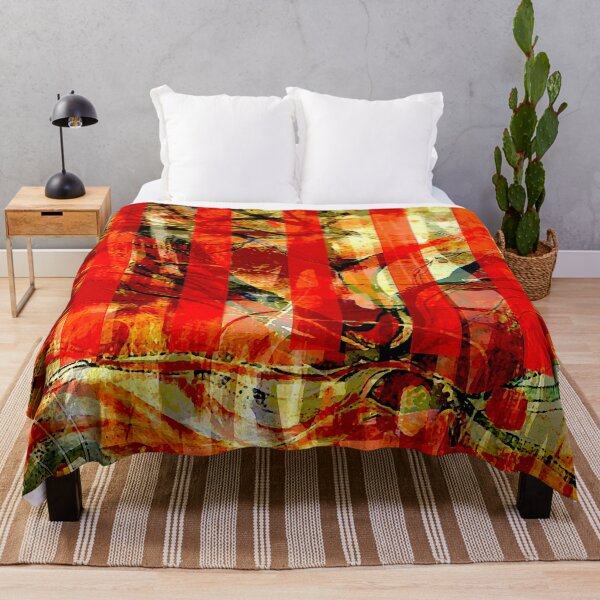 Item preview, Red Stripe Abstract designed and sold by ViaARTfactory.