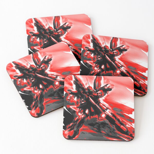 Item preview, Digital art Sinanju gundam red comet red frame ink art  designed and sold by sabartgunpla.