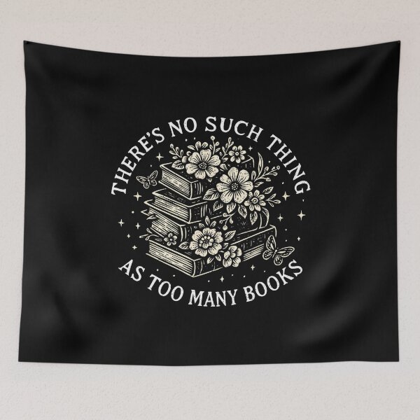 Item preview, Book Lover Reading Design Floral Bookshelf Artwork designed and sold by MavisJoseph.