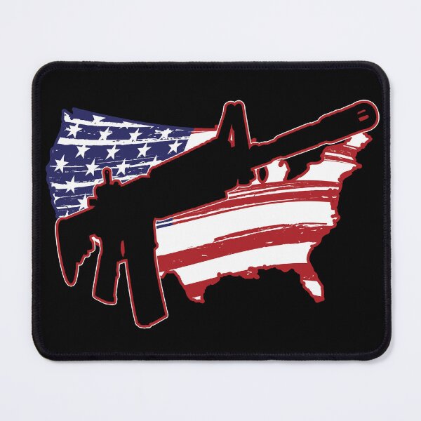 Item preview, AR-15 and Red, White, and Blue USA Map designed and sold by HectorCantres.