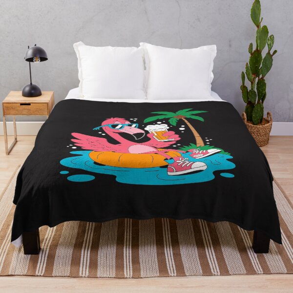 Item preview, Flamingo Beer Drinking Beach Summer Swimming designed and sold by JessicaWalshdf.