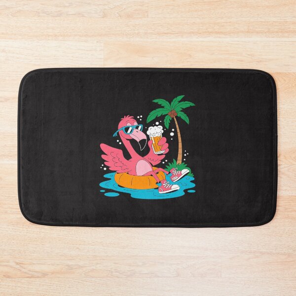 Item preview, Flamingo Beer Drinking Beach Summer Swimming designed and sold by JessicaWalshdf.