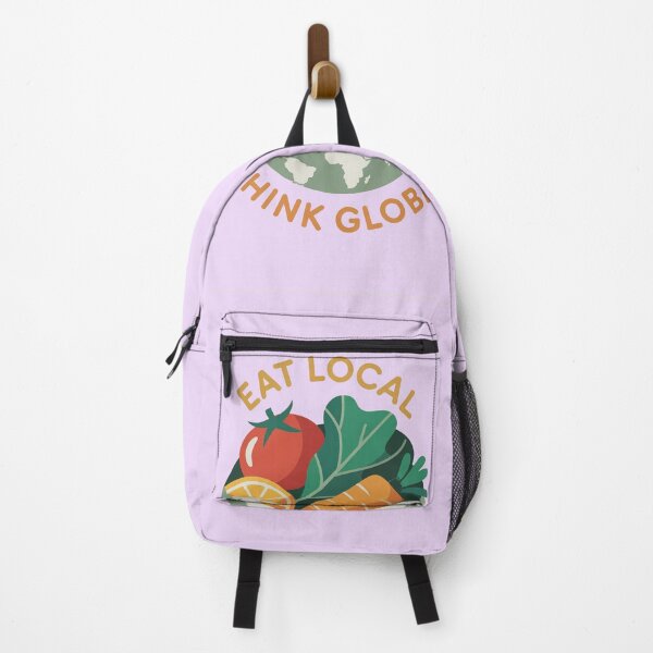 Item preview, Eat Local Think Global – Eco Food Illustration designed and sold by Serge-Design.