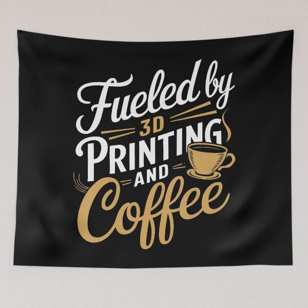 Item preview, Fueled By 3D Printing And Coffee designed and sold by AlbertaDana.