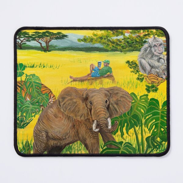 Item preview, In a forest with animals and a person. designed and sold by lovingMeer.