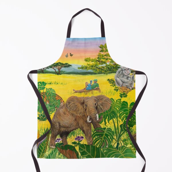 Item preview, In a forest with animals and a person. designed and sold by lovingMeer.
