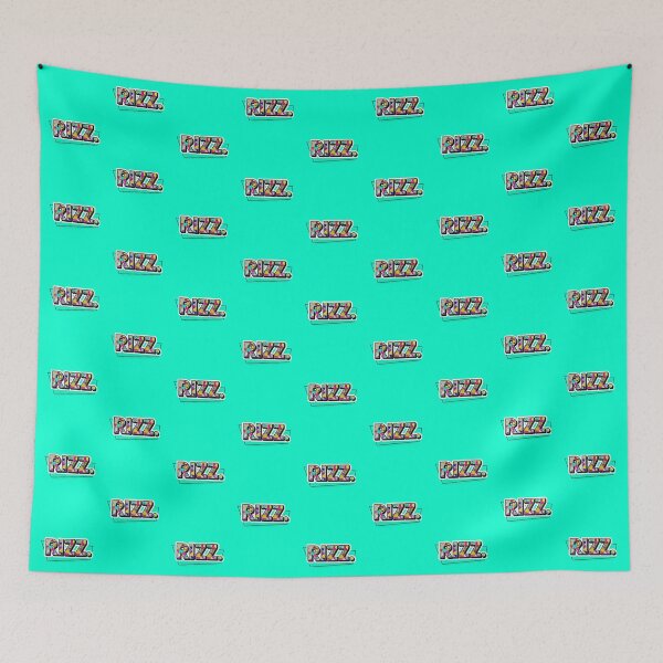 Item preview, RETRO MEMPHIS 90'S RIZZ 3D Typography designed and sold by WHITE FLAME PRINTS.