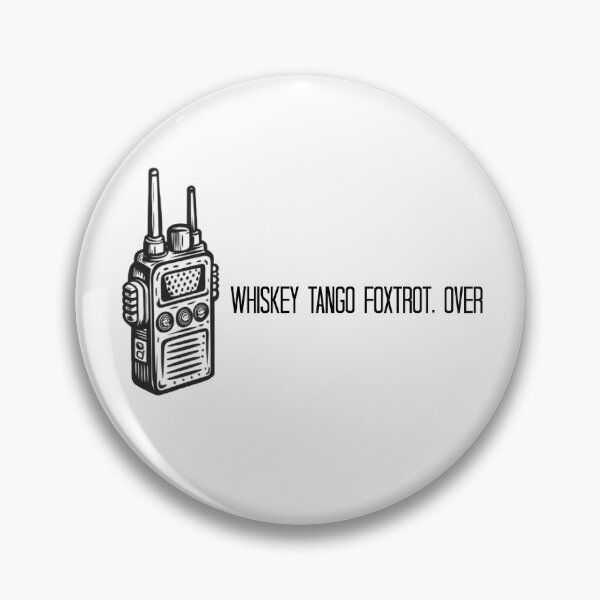 Item preview, Retro Walkie-Talkie Line Art – Whiskey Tango Foxtrot designed and sold by Kristina Gale.