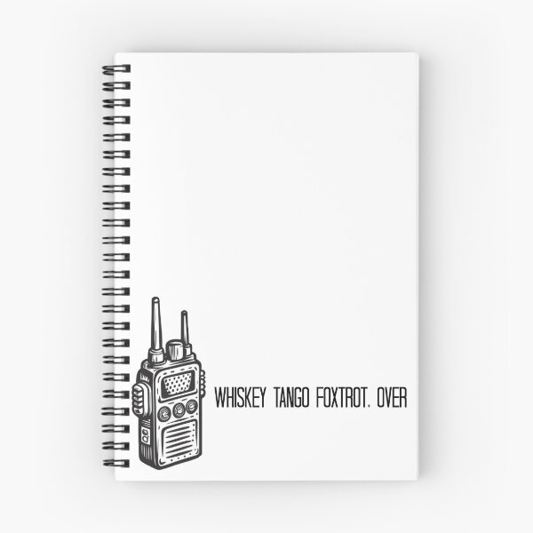 Item preview, Retro Walkie-Talkie Line Art – Whiskey Tango Foxtrot designed and sold by Kristina Gale.