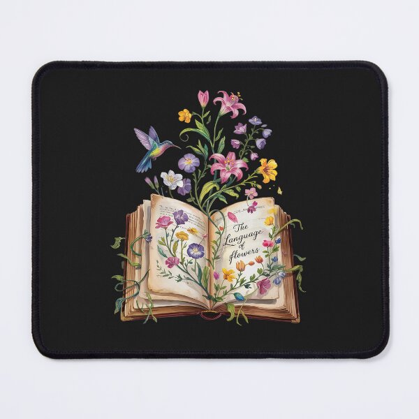 Item preview, Floral Book Hummingbird Nature Librarian Reading Book Lover designed and sold by GaryBellcvbnb.