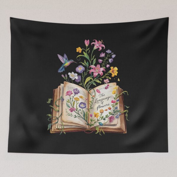 Item preview, Floral Book Hummingbird Nature Librarian Reading Book Lover designed and sold by GaryBellcvbnb.