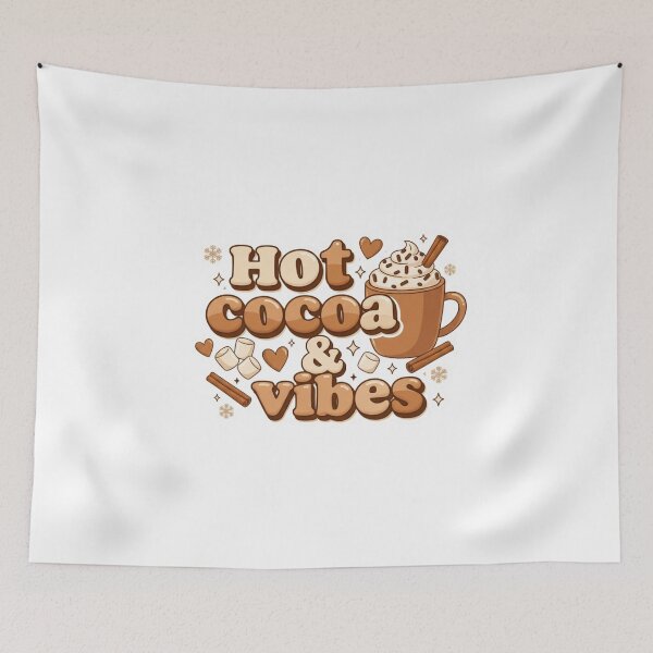 Item preview, Hot Cocoa & Vibes Cozy Winter Aesthetic Coffee Design designed and sold by Aarvya Fashion Club ( A.F.C ).
