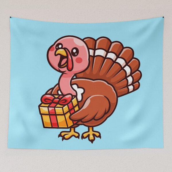 Item preview, Cute Turkey Bird Holding Gift Box – Cartoon Vector Icon Illustration (Animal & Holiday Theme)Cute Turkey Bird Holding Gift Box – Cartoon Vector Icon Illustration (Animal & Holiday Theme) designed and sold by hjian8219.