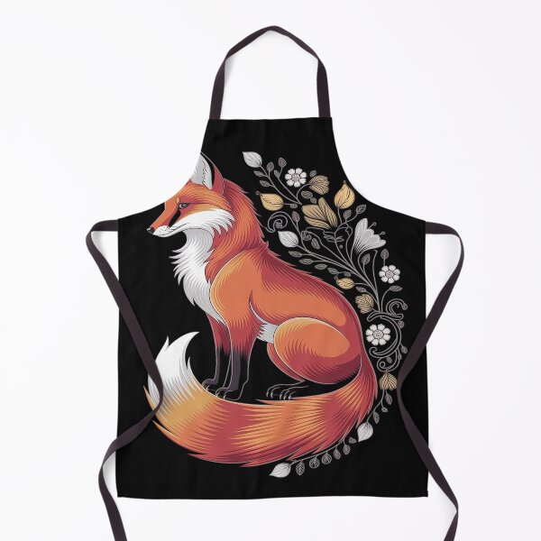 Item preview, Floral Fox Flowers Art Fox in autumn - Fall Fox designed and sold by GaryBellcvbnb.