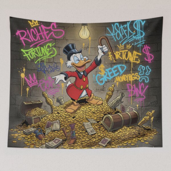 Item preview, Scrooge McDuck Riches Fortunes Graffiti Greed King designed and sold by GEK-NERD.