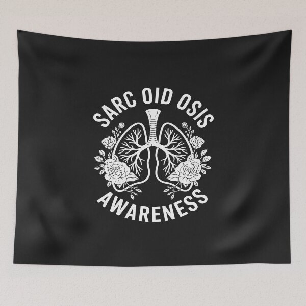 Item preview, Floral Lung Sarcoidosis Awareness Pulmonary Sarcoidosis designed and sold by GaryBellcvbnb.