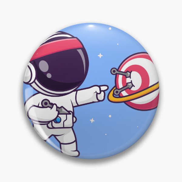Item preview, Cute Astronaut Playing Archery on Planet – Cartoon Vector Icon Illustration (Science & Sport Theme) designed and sold by hjian8219.
