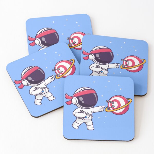 Item preview, Cute Astronaut Playing Archery on Planet – Cartoon Vector Icon Illustration (Science & Sport Theme) designed and sold by hjian8219.