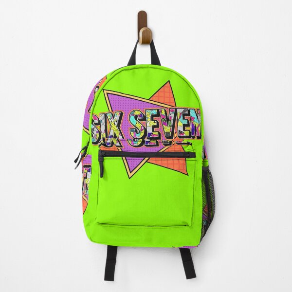 Item preview, 6 7 RETRO MEMPHIS 90'S Six Seven 3D Typography designed and sold by WHITE FLAME PRINTS.