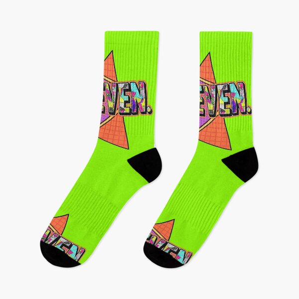 Item preview, 6 7 RETRO MEMPHIS 90'S Six Seven 3D Typography designed and sold by WHITE FLAME PRINTS.