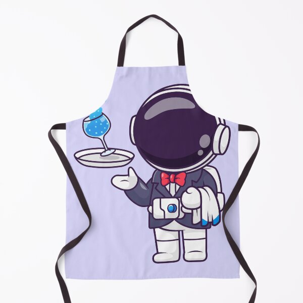 Item preview, Cute Astronaut Waiter Serving Drink – Cartoon Vector Icon Illustration (Science & Profession Theme) designed and sold by hjian8219.